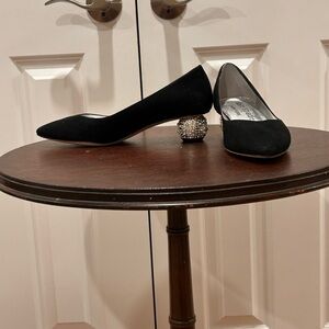 Kate Spade Black Heels with Crystal Embellished Heel